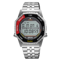Seiko SMGG19 Rotocall 1982 Reissue Black Red Bezel Digital