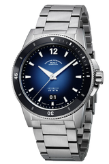 Muhle Glashutte M1-52-42-MB Sportivo Big Date Blue Fume Dial Automatic Bracelet