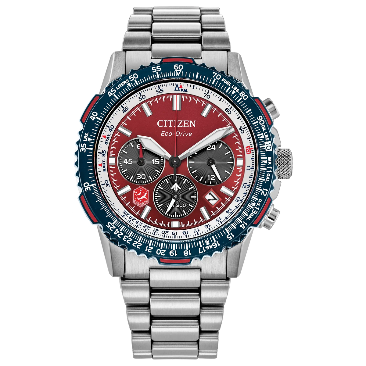 Citizen CA4668-51X Promaster Nighthawk Snowbirds Candian Air Force 40mm Red Eco-Drive