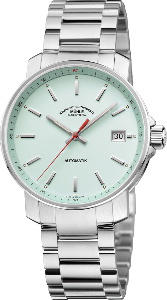 Muhle Glashutte M1-25-29-MB 29er Automatic Mint Dial 36mm Bracelet