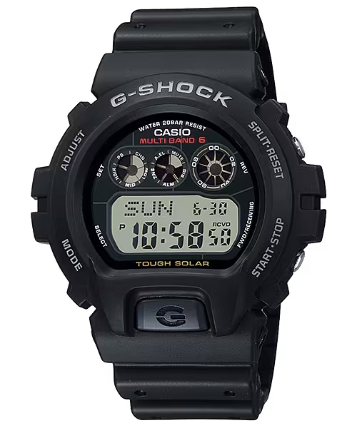 G-Shock GW6900-1 Solar Atomic 3-Eye Digital Resin Black