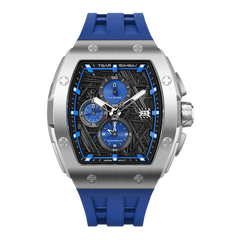 Tsar Bomba TB8211QII-09 Elemental Quartz Blue Chronograph FKM Sapphire