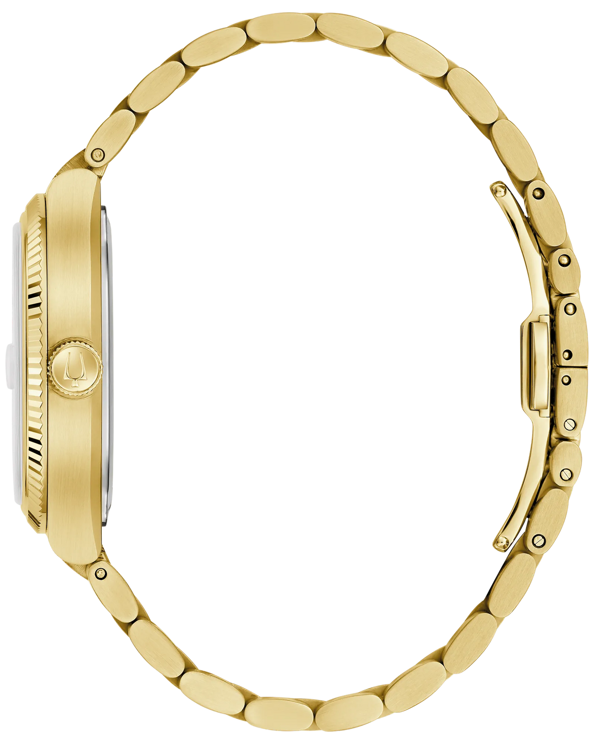 Bulova 97B246 Super Seville Black Dial Gold Tone Precisionist 262kHz