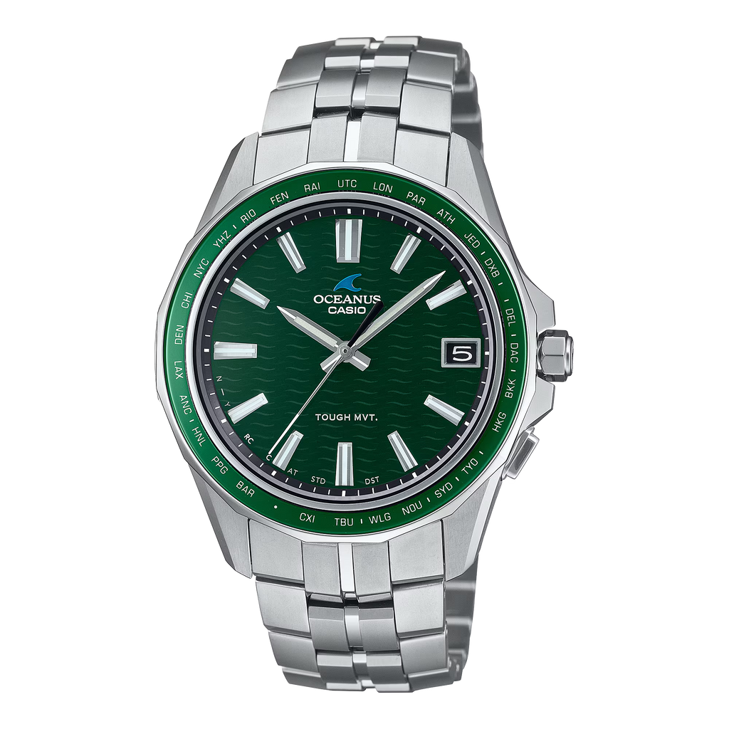 Casio Oceanus OCWS400-3A Manta S400 Green Series