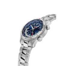 Alpina AL-255N4S26B Startimer Pilot Quartz Worldtimer Blue Dial