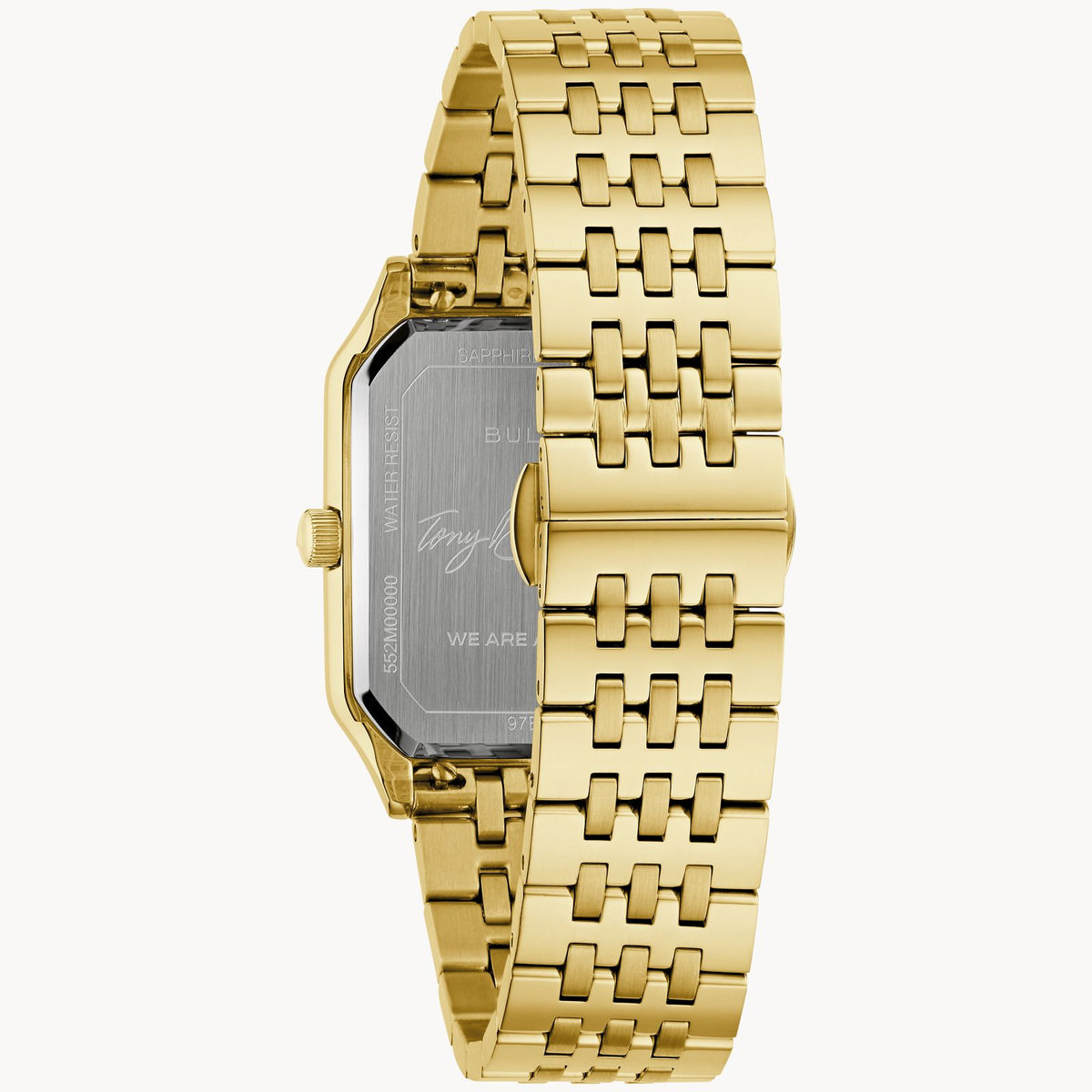 Bulova 97B236 We Are All Here Tony Bennett Duet Silver Dial Gold Tone Quartz