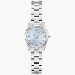 Bulova 96L345 Surveyor Light Blue Sunburst Dial Ladies Watch