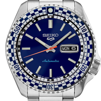 Seiko 5 Sports SRPK65 Special Edition Checkered Flag Blue Dial Automatic