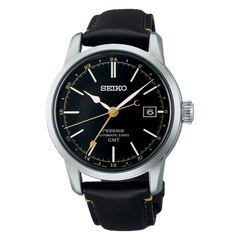 Seiko Presage SPB447 Craftsmanship Series Urushi Laquer Dial GMT Automatic Black