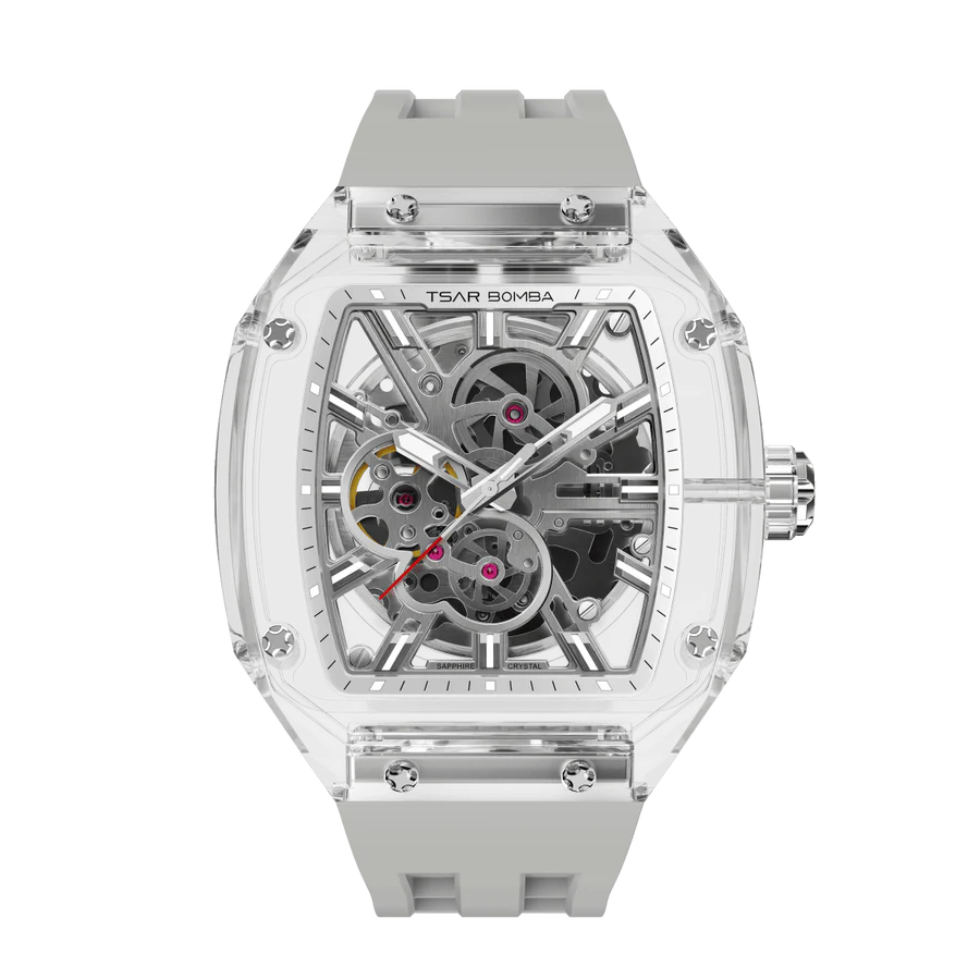 Tsar Bomba TB8223-02 Light Matter Sapphire Crystal Chronite Ghost Grey Strap