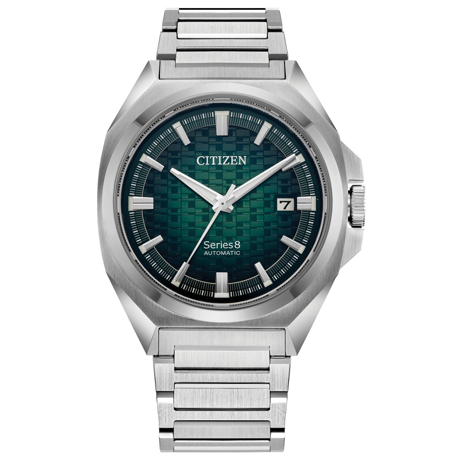 Citizen NB6050-51W Series8 831 Green Textured Dial Automatic Exclusive
