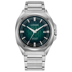 Citizen NB6050-51W Series8 831 Green Textured Dial Automatic Exclusive