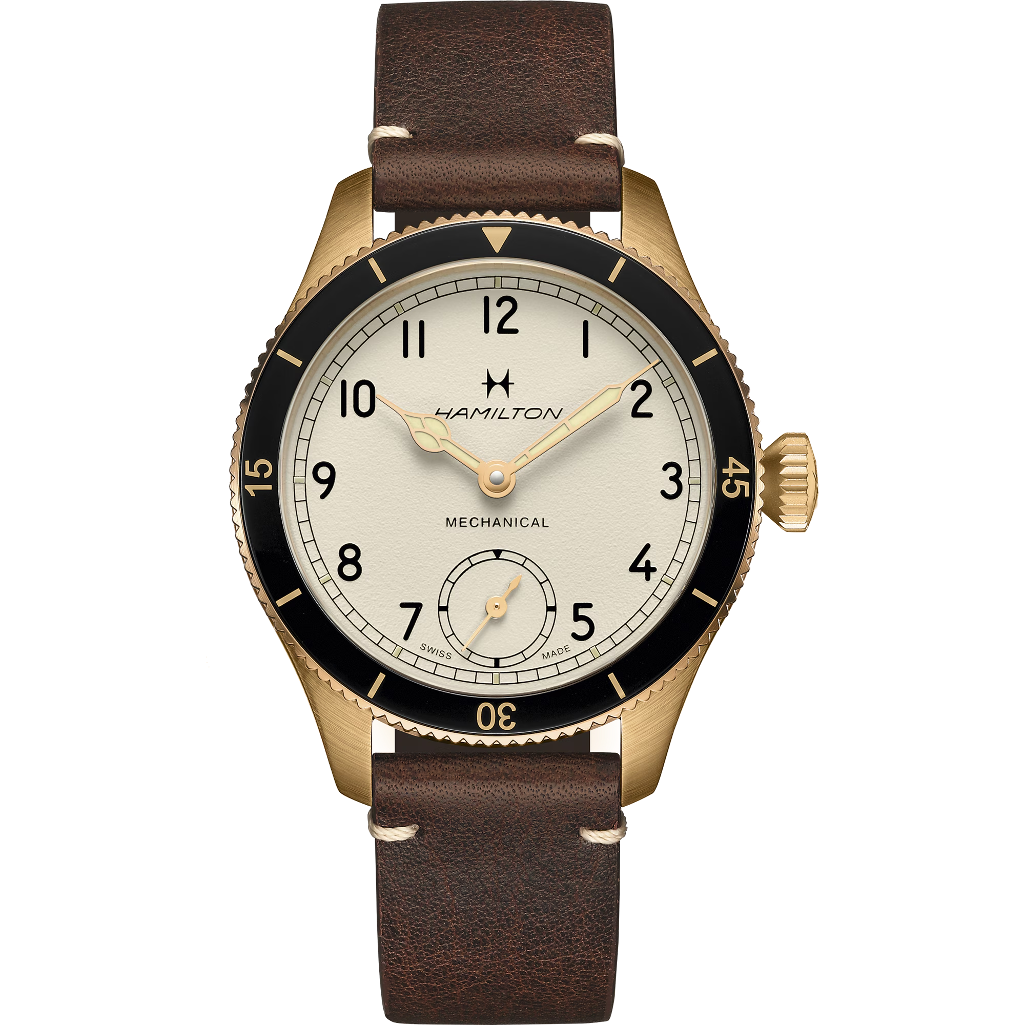 Hamilton H76709510 Khaki Aviation Pilot Pioneer Mechanical Bronze 43mm