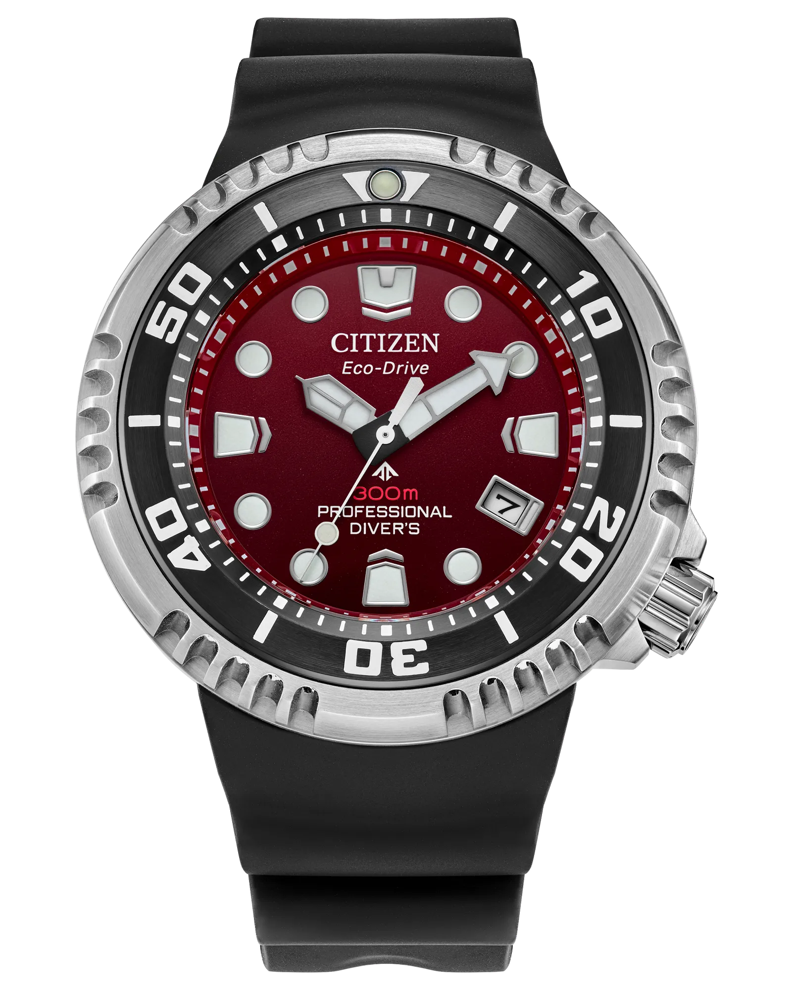 Citizen BN1024-01Z Promaster Dive E365 Eco-Drive Crimson Dial // Pre-O ...