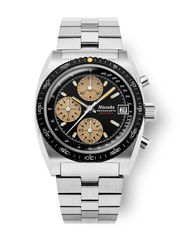 Nivada Grenchen 77001Q45 Autochron Mecaquartz Chronograph Black Dial