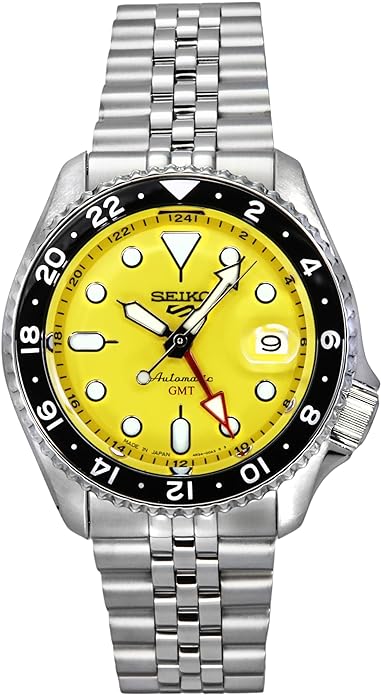 Seiko 5 Sports SSK017 SKX Style Yellow GMT Automatic