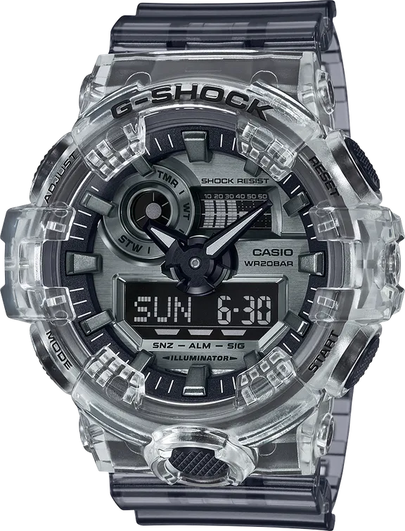 Casio G-Shock GA700SK-1A Ana-Digital Transparent Metallic Tone Watch