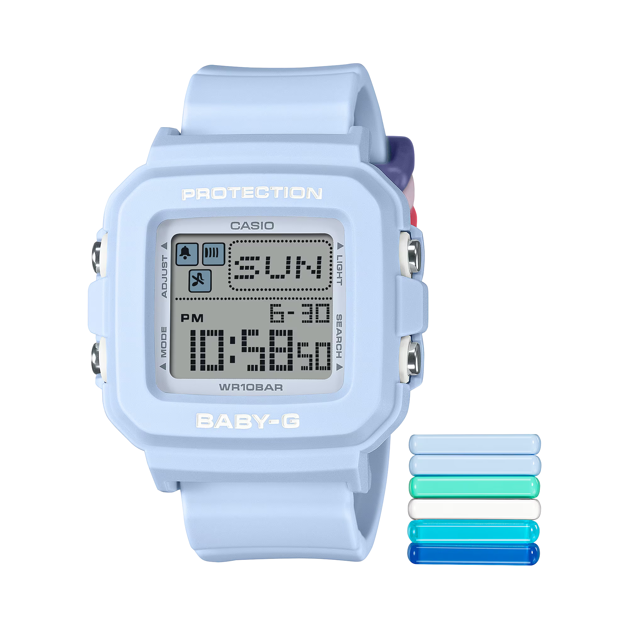 G-Shock BGD10L-2 Baby-G PLUS Mix and Match Pastel Blue Digital