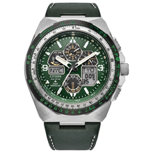 Citizen JY8147-01X Promaster Skyhawk A-T Green Leather