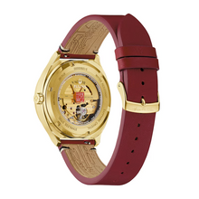 Bulova 97A192 Frank Lloyd Wright Perforated Panels Automatic Gold Tone