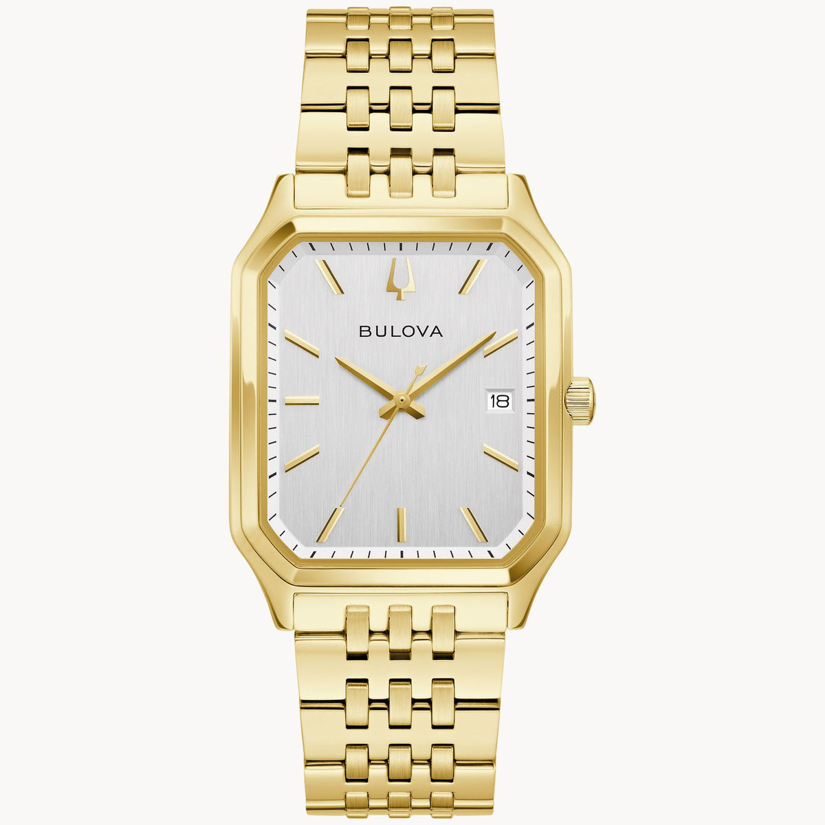 Bulova 97B236 We Are All Here Tony Bennett Duet Silver Dial Gold Tone Quartz