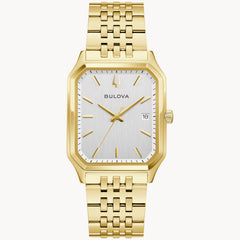 Bulova 97B236 We Are All Here Tony Bennett Duet Silver Dial Gold Tone Quartz