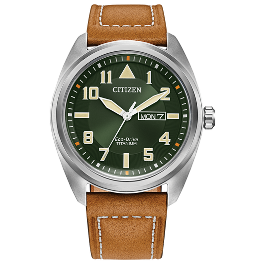 Citizen BM8560-02X Eco-Drive Titanium Field Green