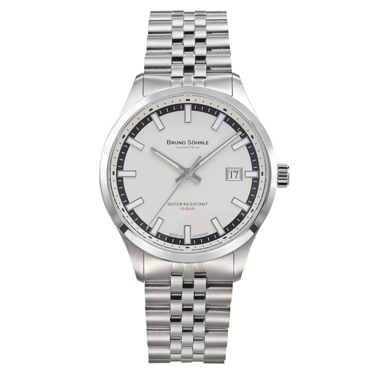 Bruno Sohnle 17-12230-842 Turin Automatik White Dial Steel