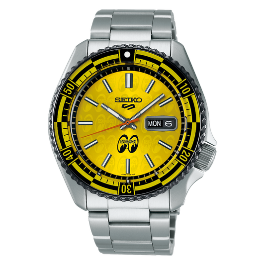 Seiko 5 Sports SBSA287 MOONEYES Limited Edition SKX Style Automatic Yellow
