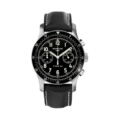 Dodane Type 23-C Blanche Chronograph Black Dial Automatic // Pre-Owned