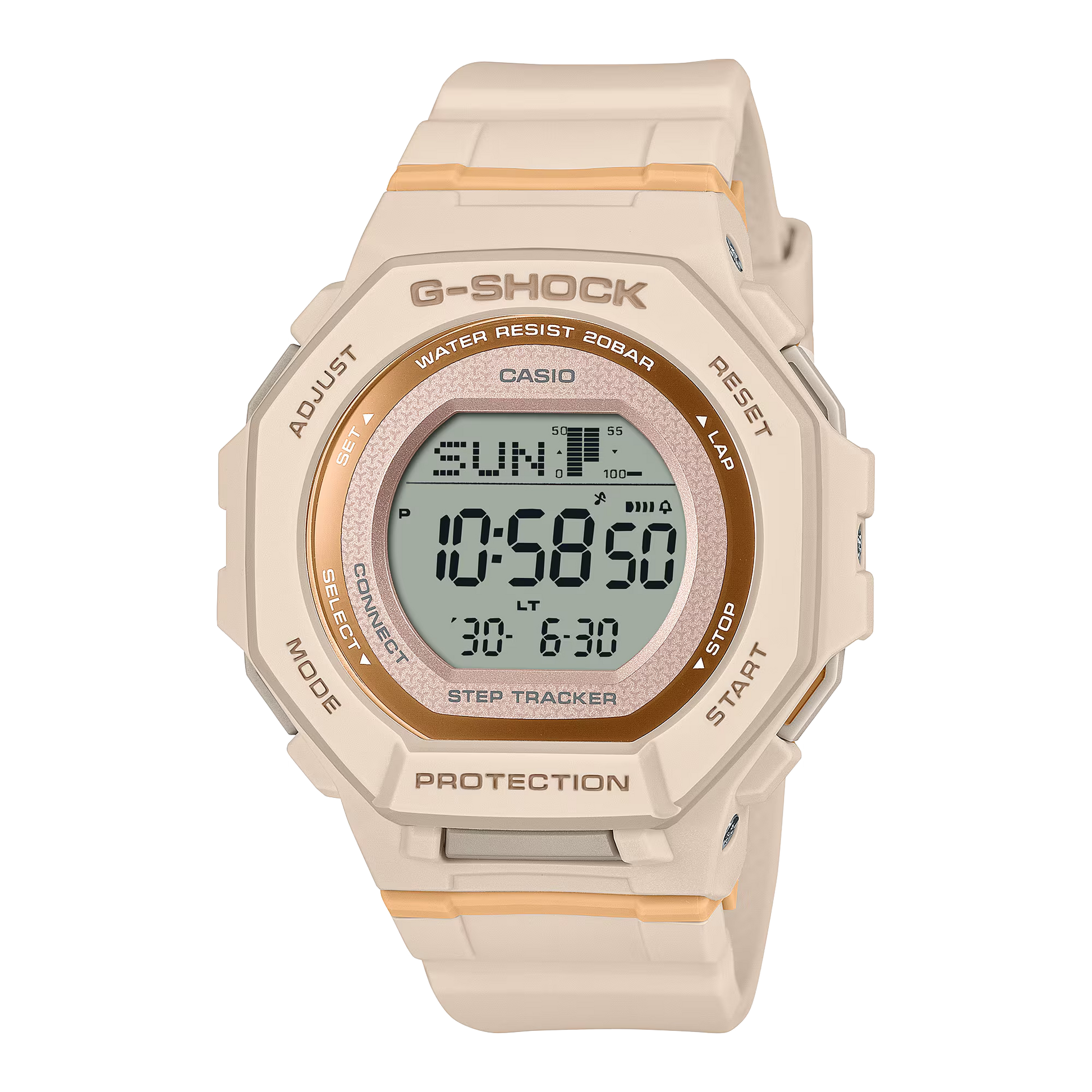 G-Shock GMDB300-4 Digital Step Tracker Ladies Pastel Pink G-Shock GMDB300-4 Digital Step Tracker Ladies Pastel Pink