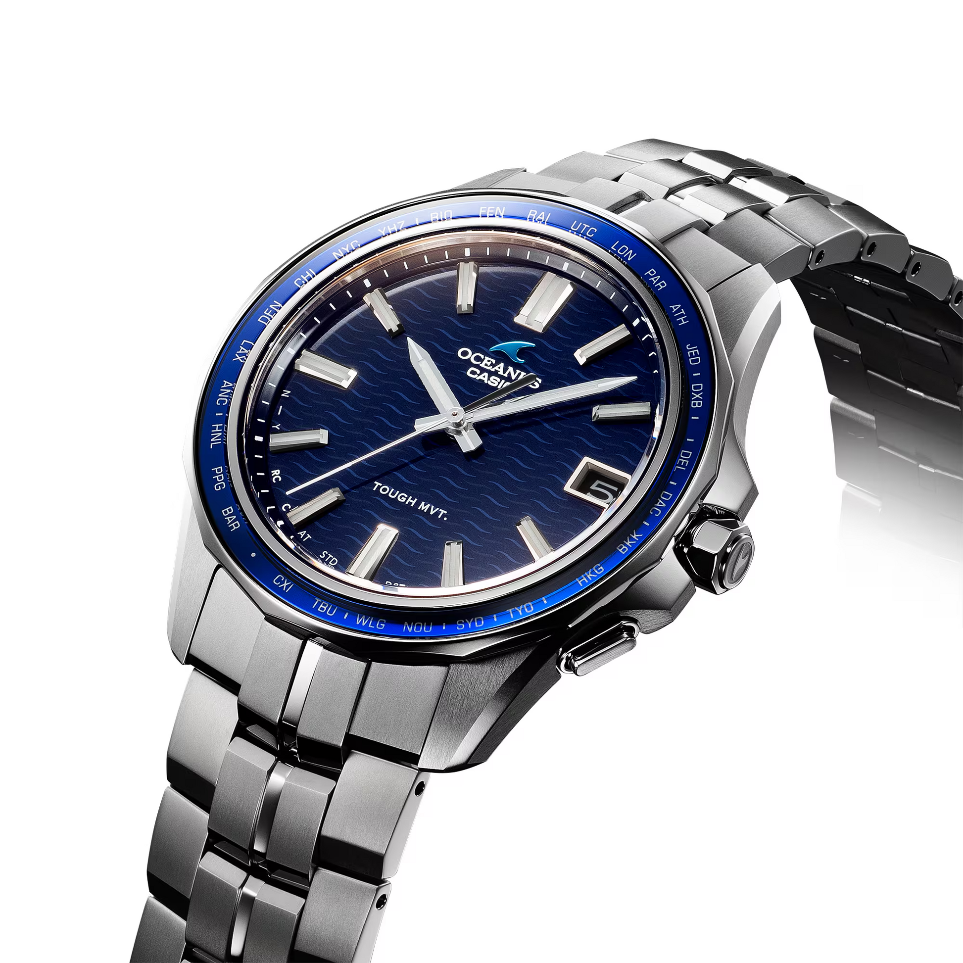 Casio OCWS400-2A Oceanus Manta Blue S400 Series – Arizona Fine Time Casio OCWS400-2A Oceanus Manta Blue S400 Series – Arizona Fine Time