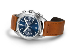 Hamilton H76409540 Khaki Aviation Pilot Pioneer Mechanical Chrono Blue Dial