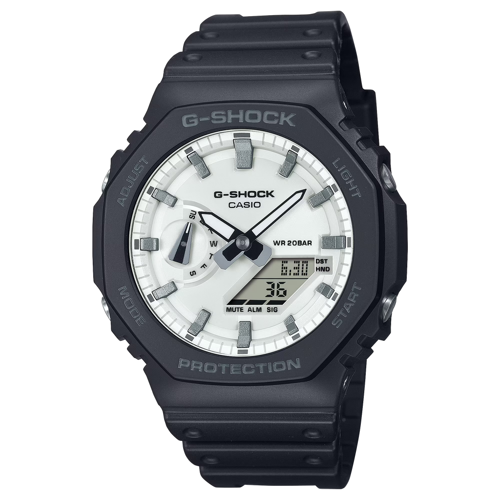 G-Shock GA2100WD-1A High Contrast Black and White Casioak Ana-Digi