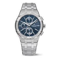 Maurice Lacroix AI1118-SS002-430-1 Aikon Quartz Chronograph Blue Dial