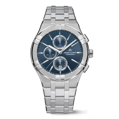 Maurice Lacroix AI1118-SS002-430-1 Aikon Quartz Chronograph Blue Dial
