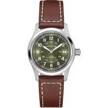 Hamilton H70455560 Khaki Field Auto Green Sunburst 38mm Leather Automatic