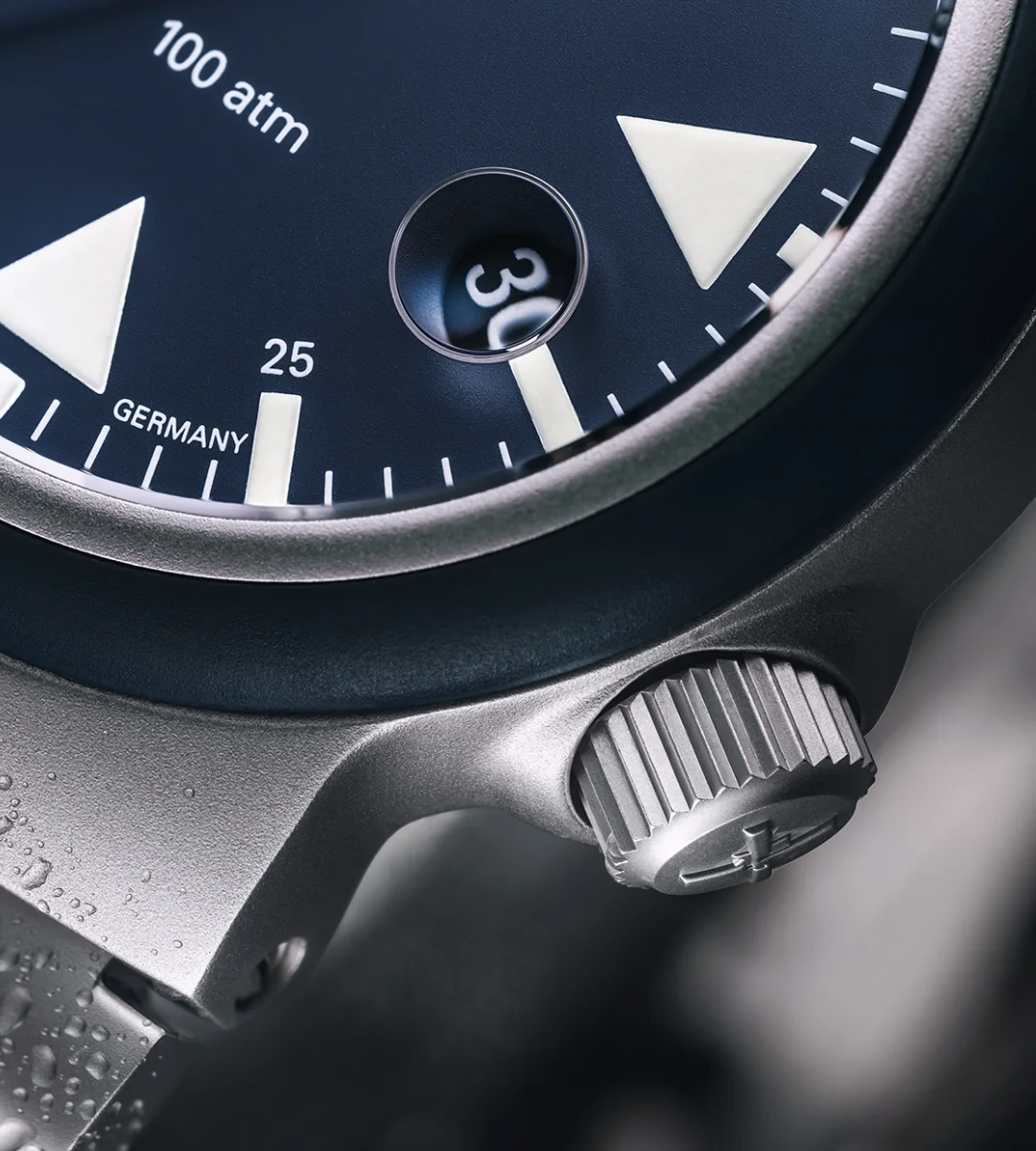 Muhle Glashutte M1-41-02-MB-II S.A.R. Rescue-Timer Nautical Blue Automatic Bracelet