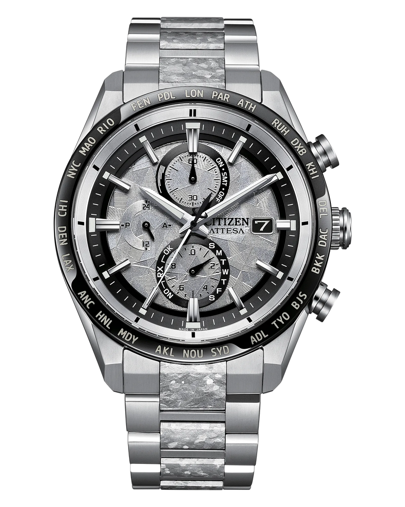 Citizen AT8284-61A Attesa Platinum Shine Atomic Timekeeping Super Titanium