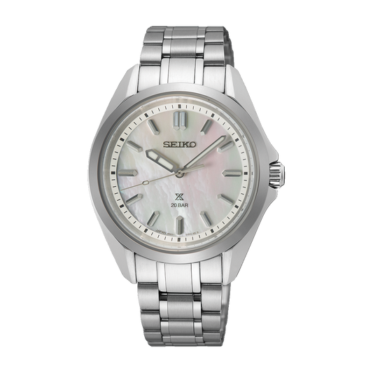 Seiko Prospex SUR605 Marine Sports Mother of Pearl Ladies Quartz 34mm