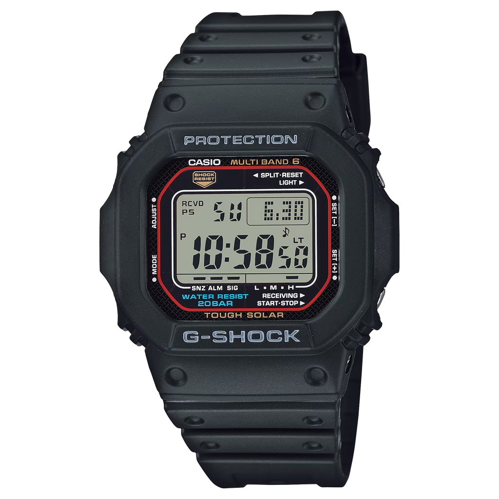 G-Shock GWM5610-1 Digital Square Tough Solar Multiband 6 Resin Black