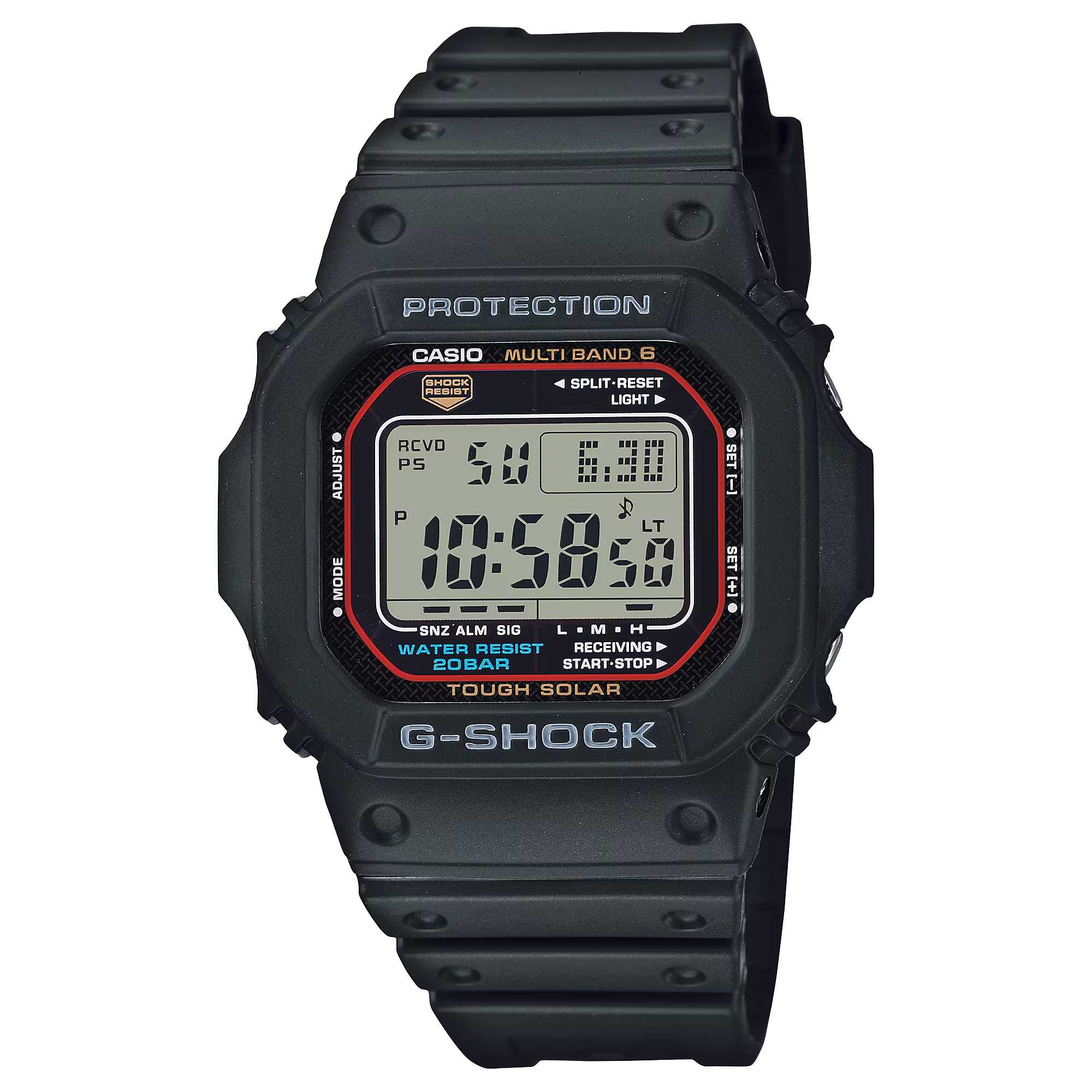 G-Shock GWM5610-1 Digital Square Tough Solar Multiband 6 Resin Black