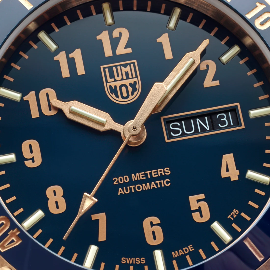 Luminox Sport Timer cinturino in pelle quadrante blu automatico subacqueo XS .0921 200M orologio da uomo Luminox Sport Timer cinturino in pelle quadrante blu automatico subacqueo XS .0921 200M orologio da uomo