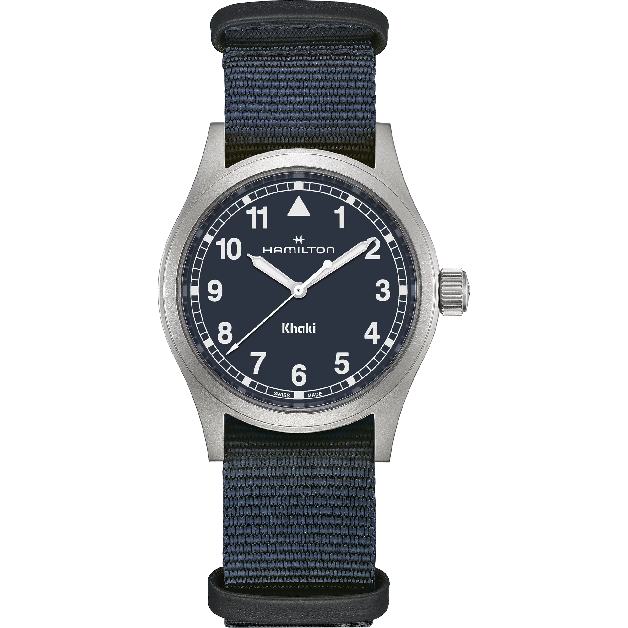 Hamilton H69401940 Khaki Field Quartz 38mm Blue Dial Blue Nato