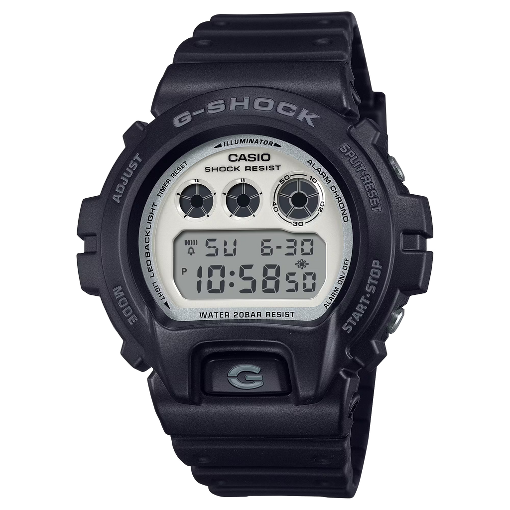 G-Shock DW6900WD-1 High Contrast Black and White 3-Eye Ana-digi