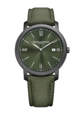 Baume et Mercier 10766 Classima Opaline Green Dial Quartz 42mm