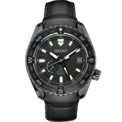 Seiko Prospex SNR027 LX Spring Drive GMT Black Leather
