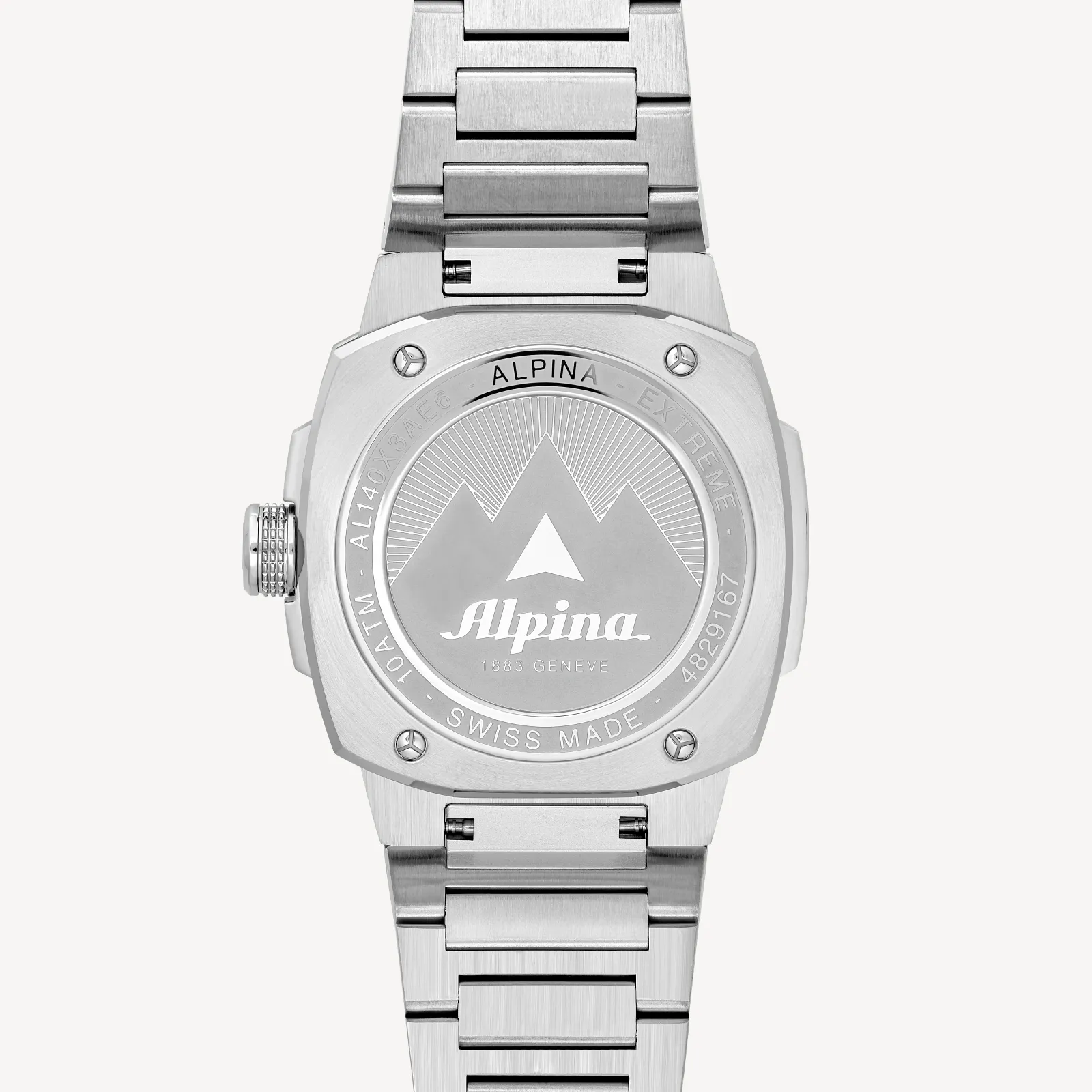 Alpina AL-140BRG3AE6B Alpiner Extreme Solarmetre Burgandy Dial Stainless Bracelet