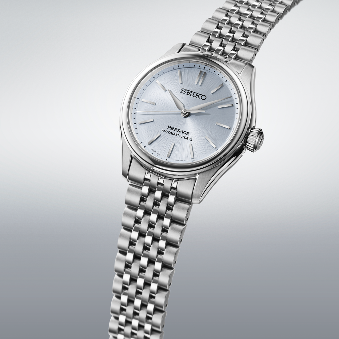 Seiko Presage SPB521 Classic Series Silver Blue Heathered Dial Automatic 36mm