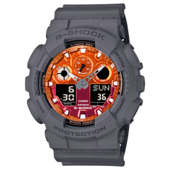G-Shock GA100FL-8A Flames of Color Orange Dial Ana-Digi
